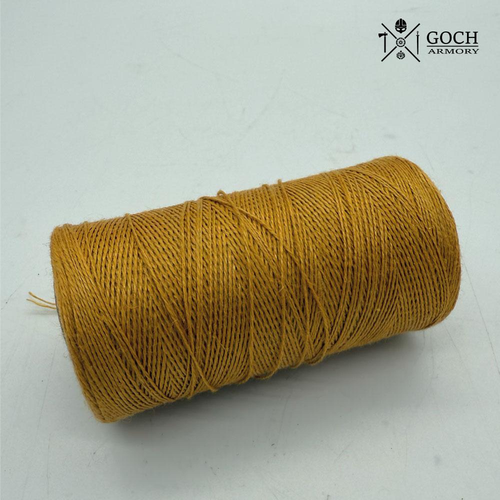 Large mustard linen thread
