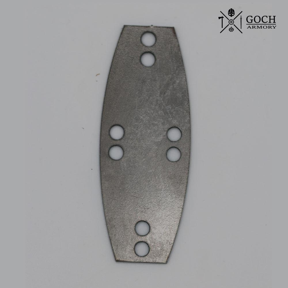 Plate D-shaped middle