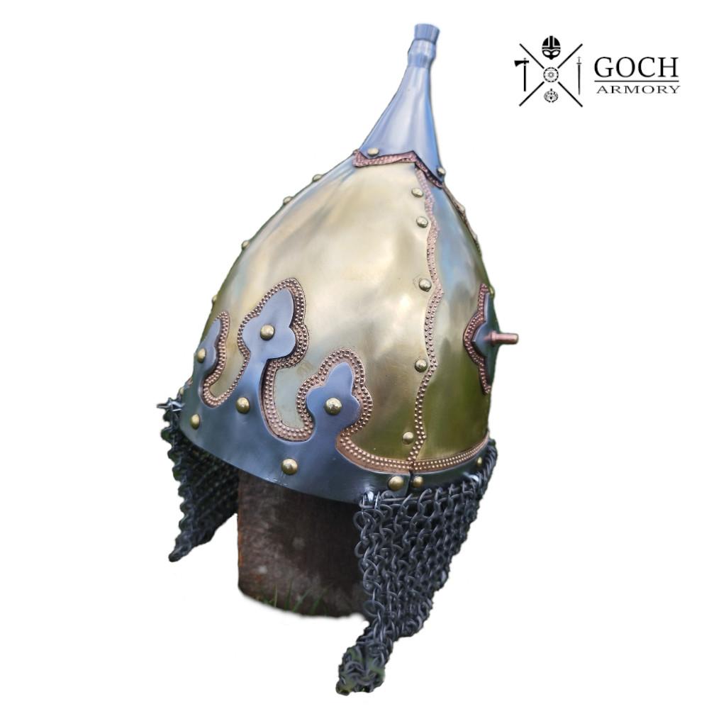Brass helmet from Giecz
