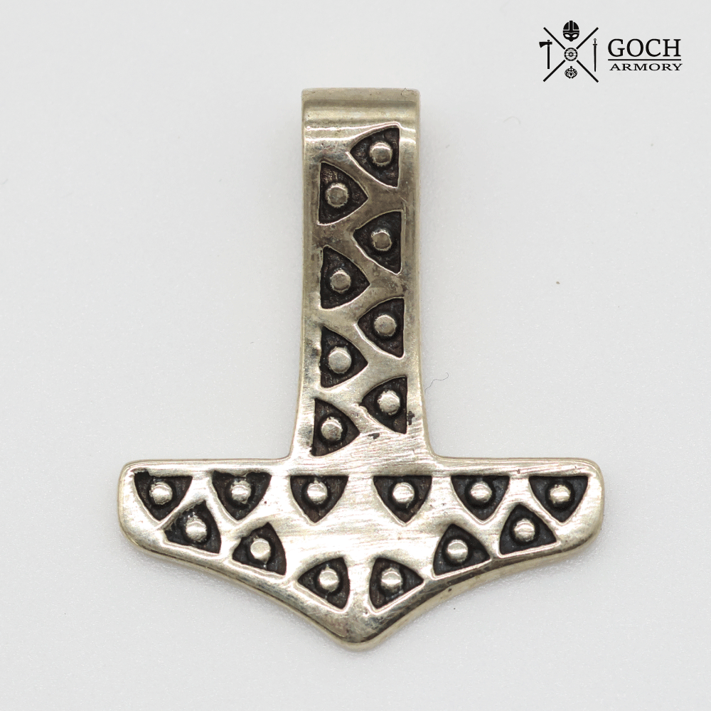 Thor's hammer from Wolin, made of white brass